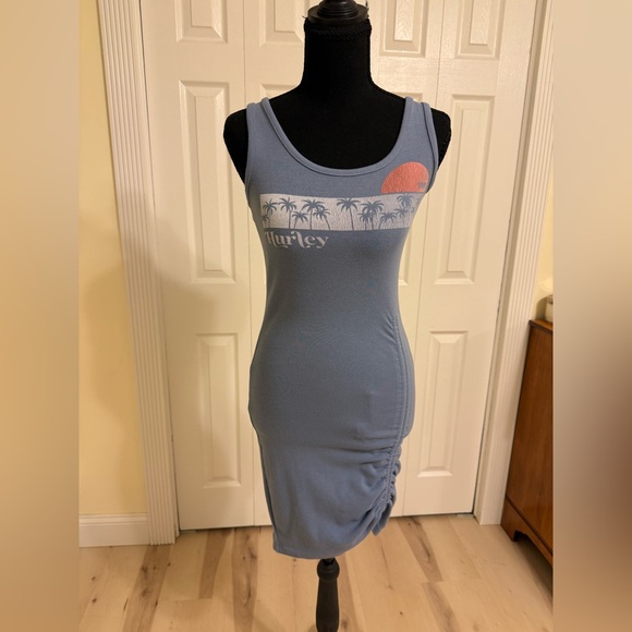 Hurley Dresses & Skirts - Hurley Blue Graphic Tank Top